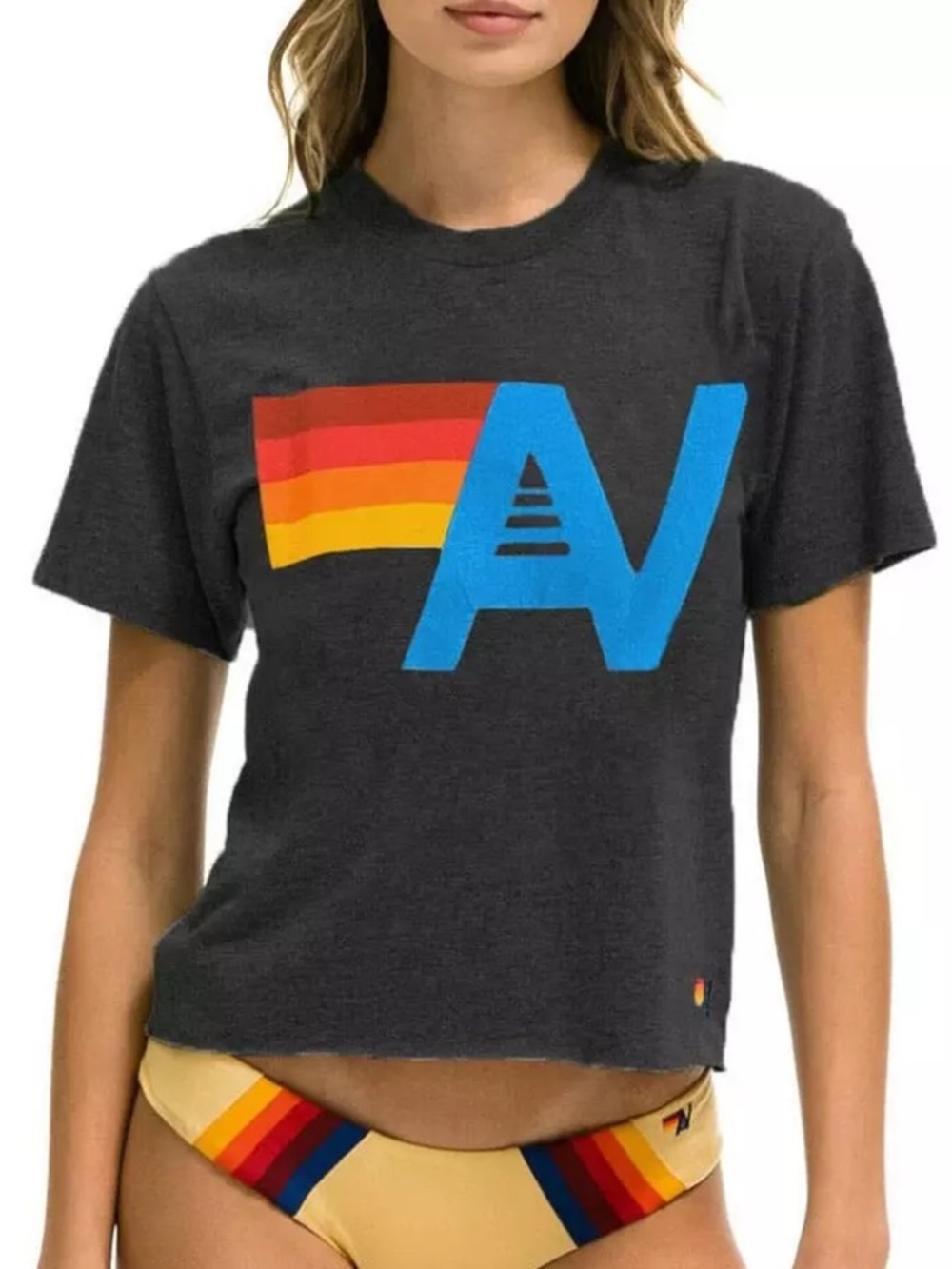 New! Aviator Nation Boyfriend Logo Tee! Size XL